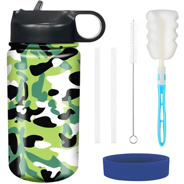 Rickyh Style Kids Water Bottle With Straw Lid Insulated Stainless Steel Reusable Tumbler Gifts For School, Toddlers, Girls, Boys
