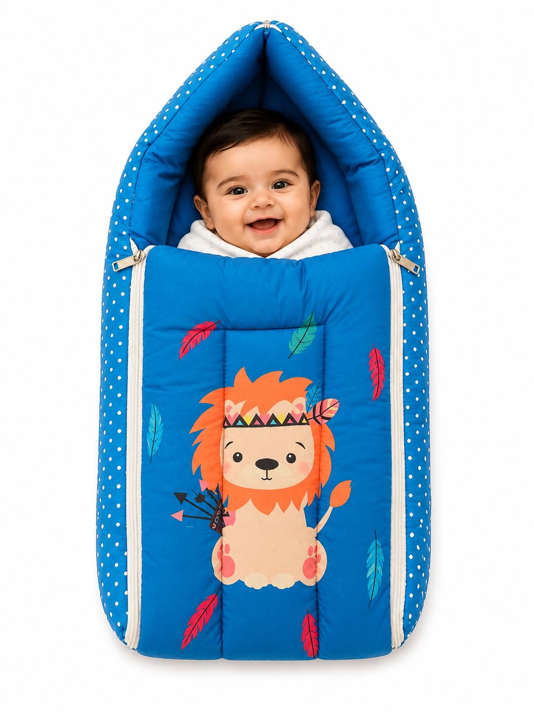 3 in 1 Baby Sleeping Bag & Carry Nest | Cotton Bedding Set for Infants & New Born Baby | Portable/Travel & Skin Friendly Carrier