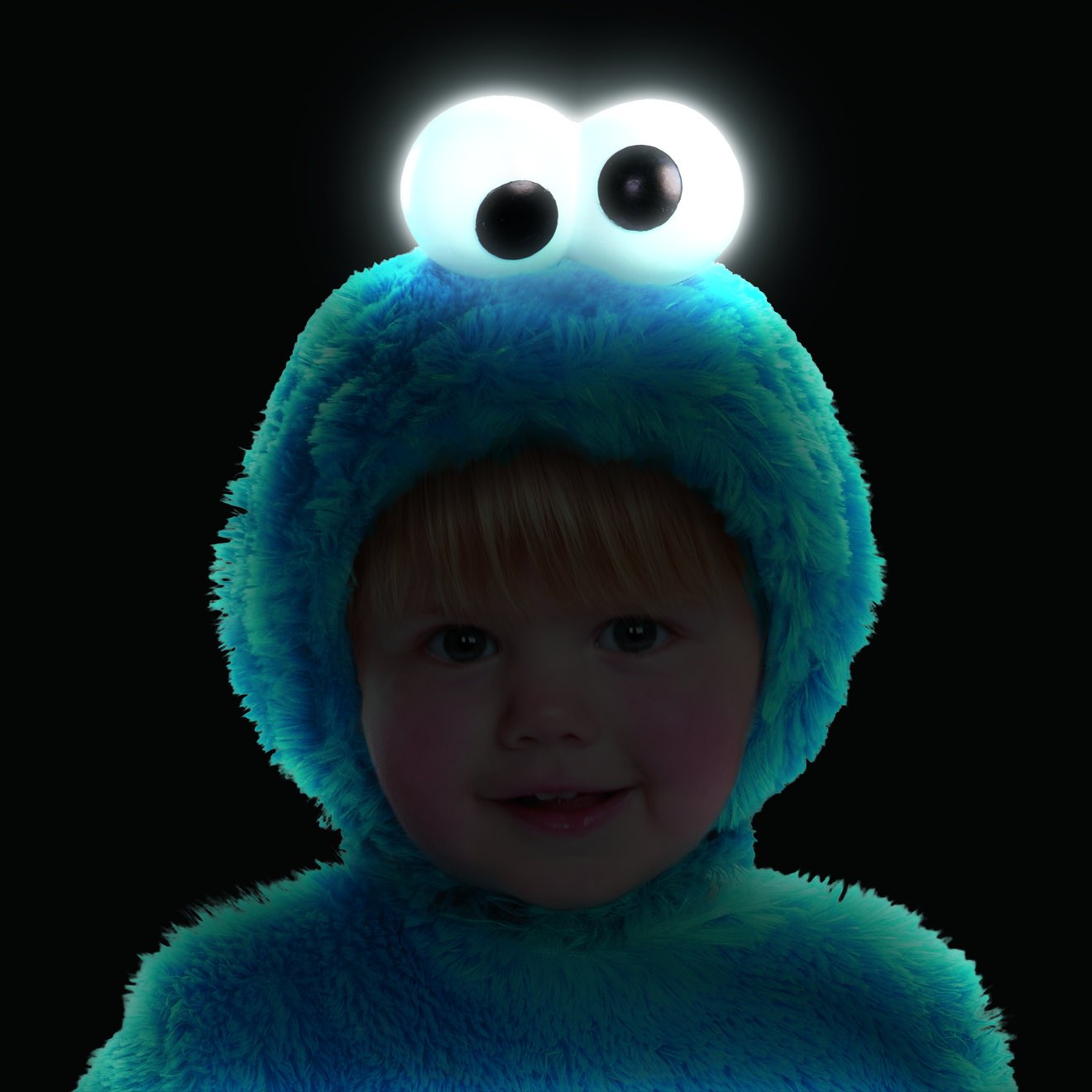 Sesame Street Light Up Cookie Monster Toddler Costume, 3T-4T