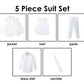 Spring Notion Baby Boys' Classic Fit Formal White Dress Suit Set 12M (Medium)