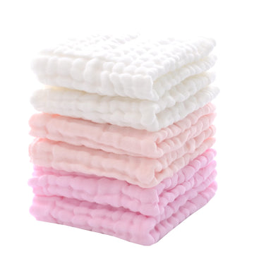 Mukin Baby Muslin Washcloths - Soft Face Cloths For Newborn, Absorbent Bath Face Towels, Baby Wipes, Burp Cloths Or Face Towels,