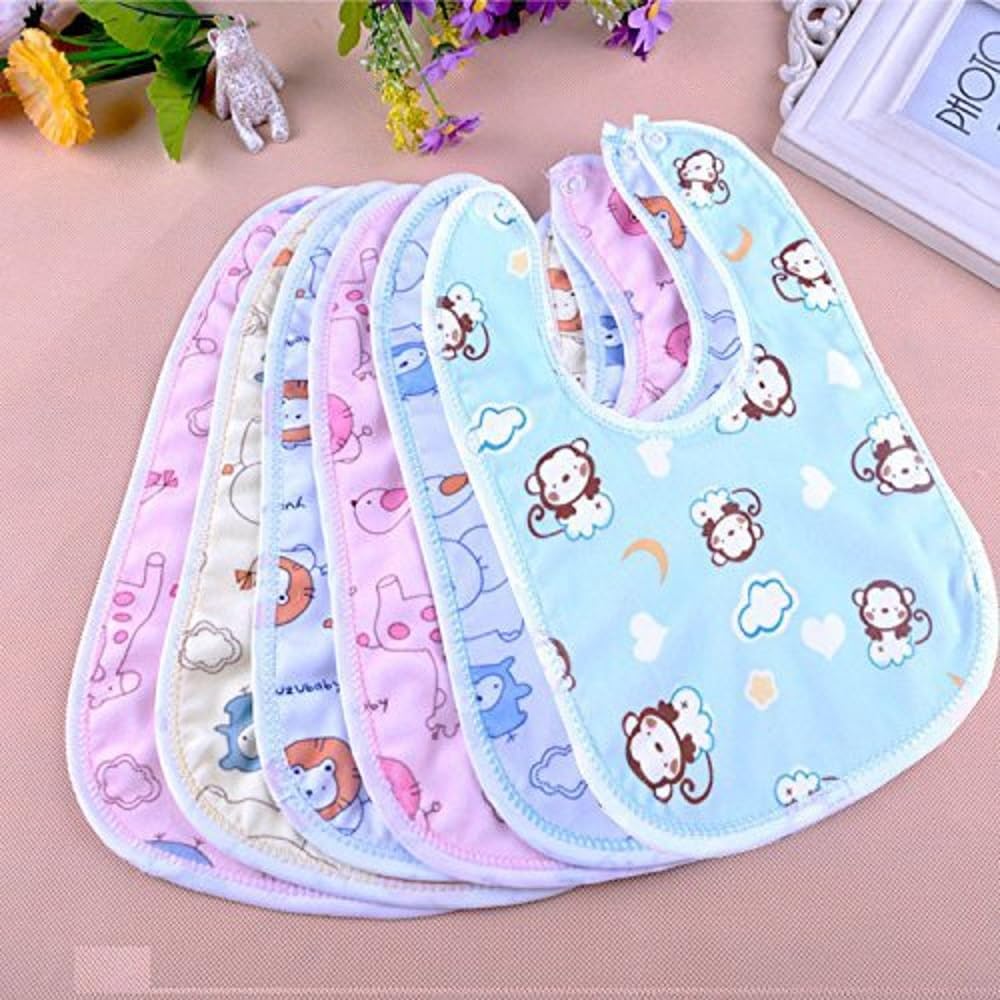 Babygo Waterproof Baby Bibs | SpillResistant Apron Feeding Bibs For 612 Months, Soft & Absorbent FastDry Cotton, Durable, Lig