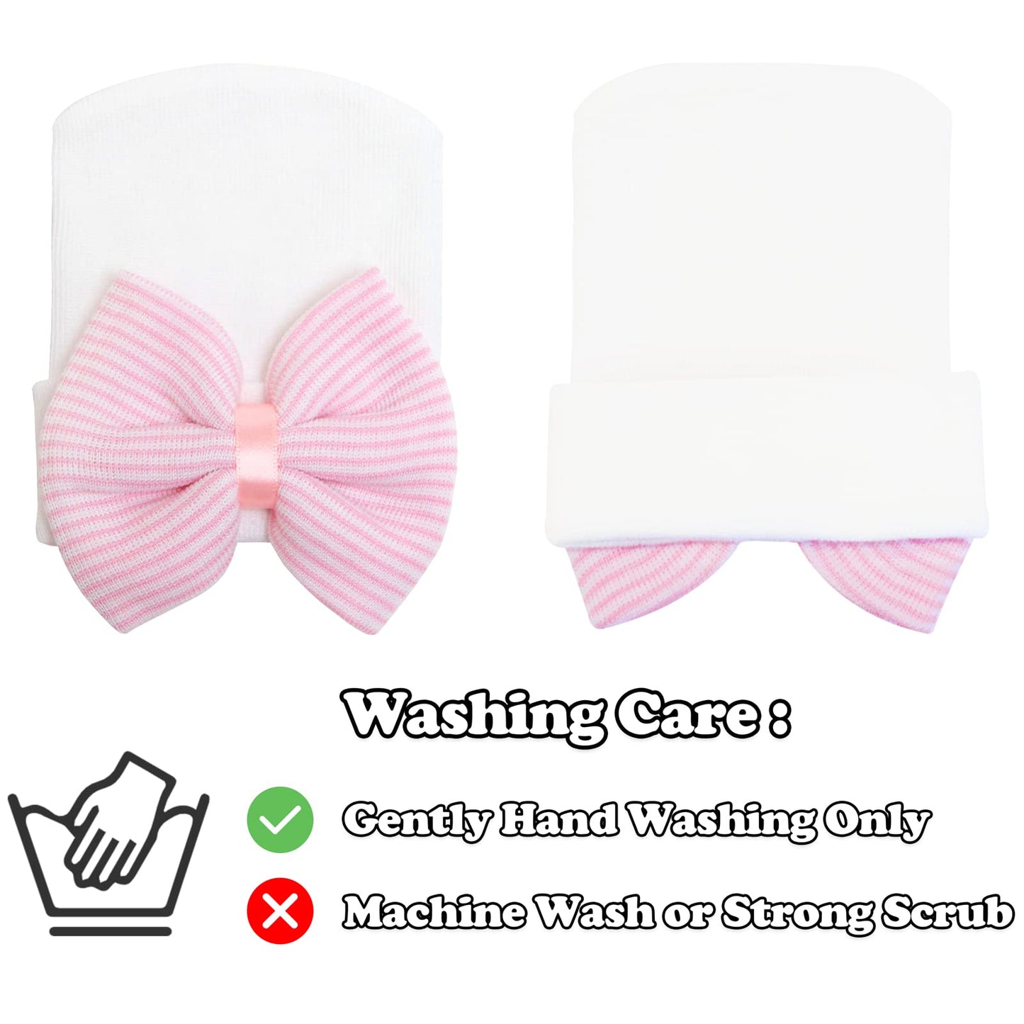 Newborn Hat Newborn Headbands For Girls Newbron Bows Newborn Beanies Hats Baby Essentials For Newborn