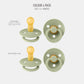 Bibs Colour Pacifier 4-Pack, Bpa Free Dummy Pacifier, Round Nipple. Natural Rubber Latex, Made In Denmark, Size 2 (6-18 Months),