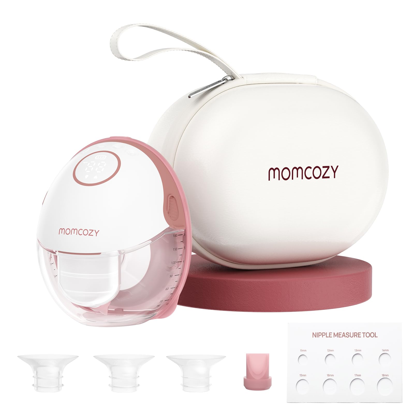 Momcozy Breast Pump Hands Free Mobile Style | M6, Wearable Breastfeeding Pump Ideal Rhythm for More Milk, DoubleFit Flange More 