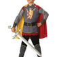 In Character Costumes, Llc Boys Loyal Knight Tunic Set, Silver/Burgundy, Small Size 6