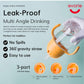 Evorie Tritan Baby Sippy Cup Weighted Gravity Straw Toddler Beginner Training Bottle, 7 Oz Leakproof Award Winning Infant Water