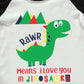 Tkria Valentine Day Shirt For Youth Large Graphic Long Sleeve Black Raglan T-Shirts Fall Shirt Dinosaur Big Brother 10 Years