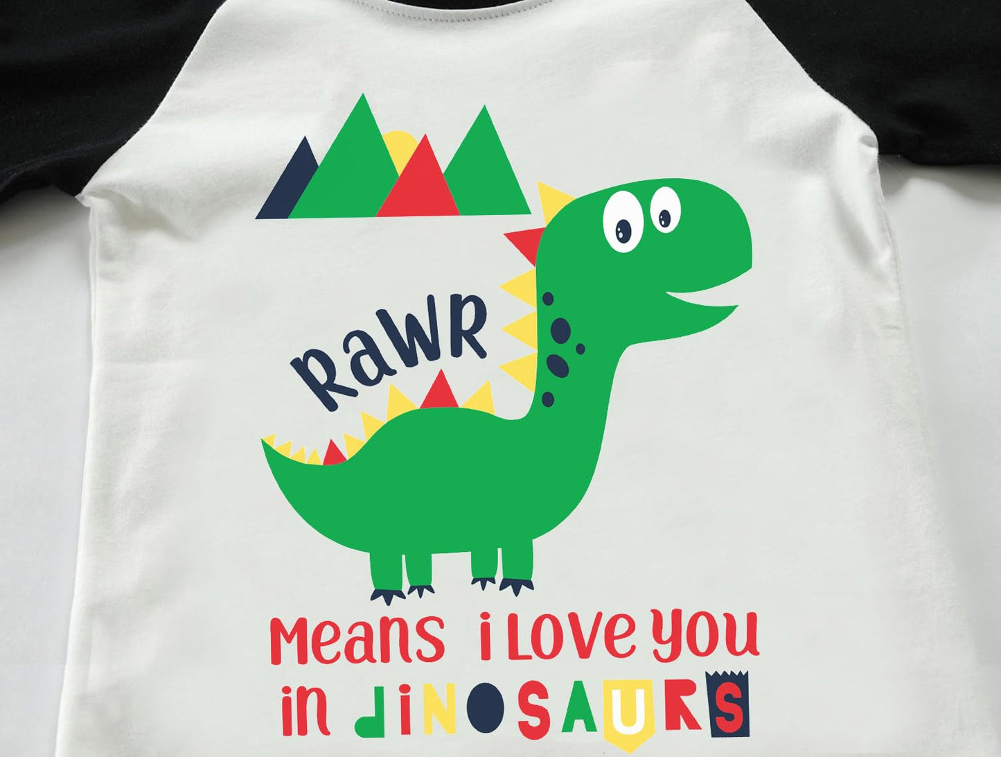 Tkria Valentine Day Shirt For Youth Large Graphic Long Sleeve Black Raglan T-Shirts Fall Shirt Dinosaur Big Brother 10 Years