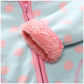 Feidoog Toddler Polar Fleece Jacket Hooded Baby Boys Girls Autumn Winter Long Sleeve Thick Warm Outerwear,Dot,3-4T