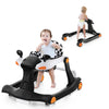 Honey Joy Baby Walker, Foldable Push Learning Walker Toy-Seated & Walk-Behind With Wheels, Adjustable Height, High Back Padded S