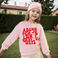 Geoyune Toddler Girl Valentine Sweatshirt Kids Abc I Love U Valentine'S Day Shirt Baby Girls Heart Print Clothes Long Sleeve Pul