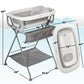 Primo Squishsplash Collapsible Baby Bath & Folding Bath Stand With Ergonomic Infant Bath Cushion For Newborns & Toddlers - Compl