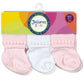 Jefferies Socks Baby Girls Boys Rock-A-Bye Bootie Socks 6 Pack, White/Pink, 0-9 Months