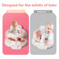 Tdtok Upgraded Inflatable Baby Seat For 3 Months And Up, Outdoor Baby Seat With Built-In Air Bump Blow Up Learning Sit With Back
