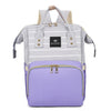 House Of Quirk Baby Diaper Bag Maternity Backpack (Purple/Stripe)