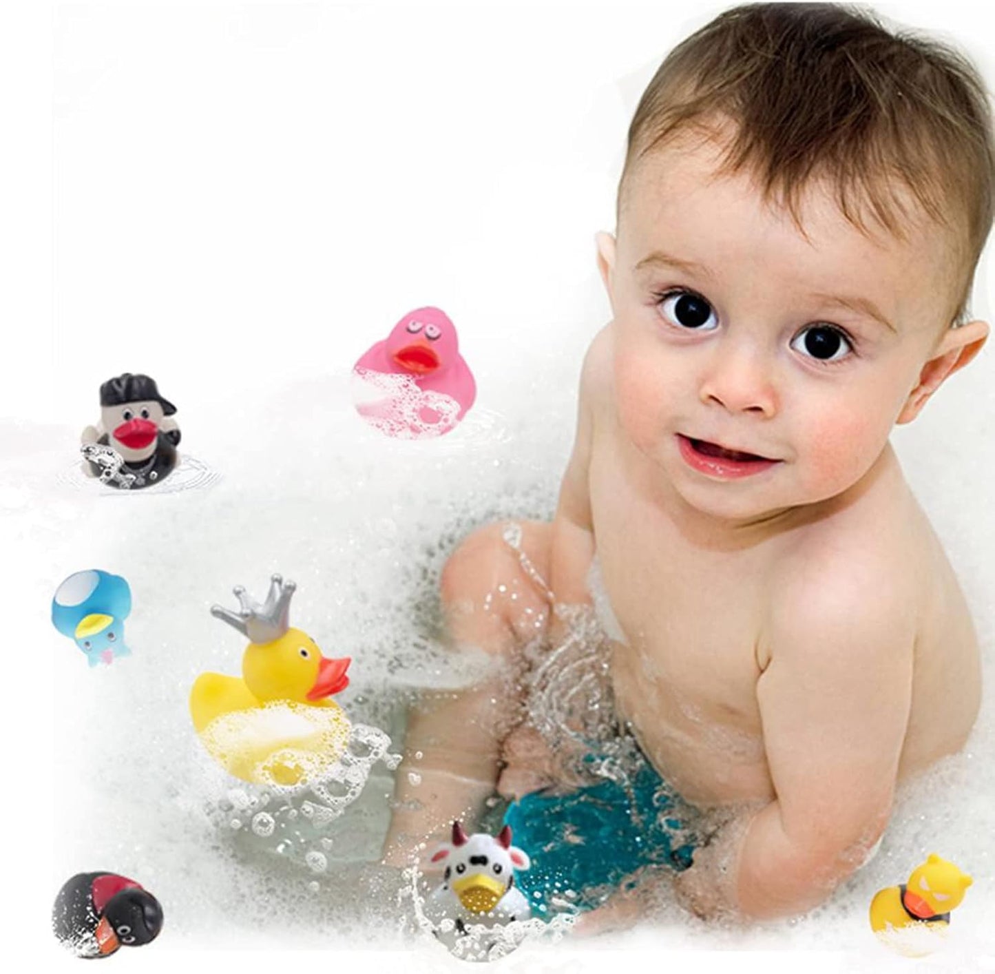 XY-WQ Rubber Duck 30 Pack for Jeeps Bath Toy Assortment - 2.3 Inch Bulk Floater Duck for Kids - Baby Showers Accessories - Party