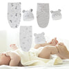 ATORSE Newborn Swaddle Wraps Hat Comfortable Swaddle Blanket for Newborn Girls Gifts Giraffe|Baby | Nursery Bedding | Sleeping B