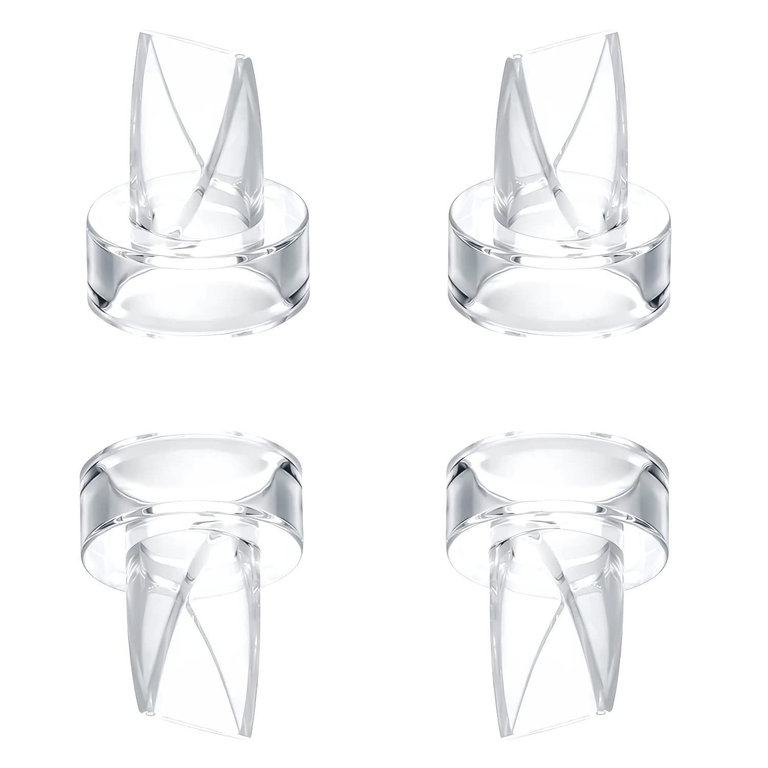 Duckbill Valve 4Pcs Compatible With S9/S10/S12, Wearable Breast Pump Parts Accessories Replace (4 Piece Set)