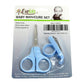 Evelots Baby Manicure Nail Clipper And Scissor Set - Safe For Babies, Blue