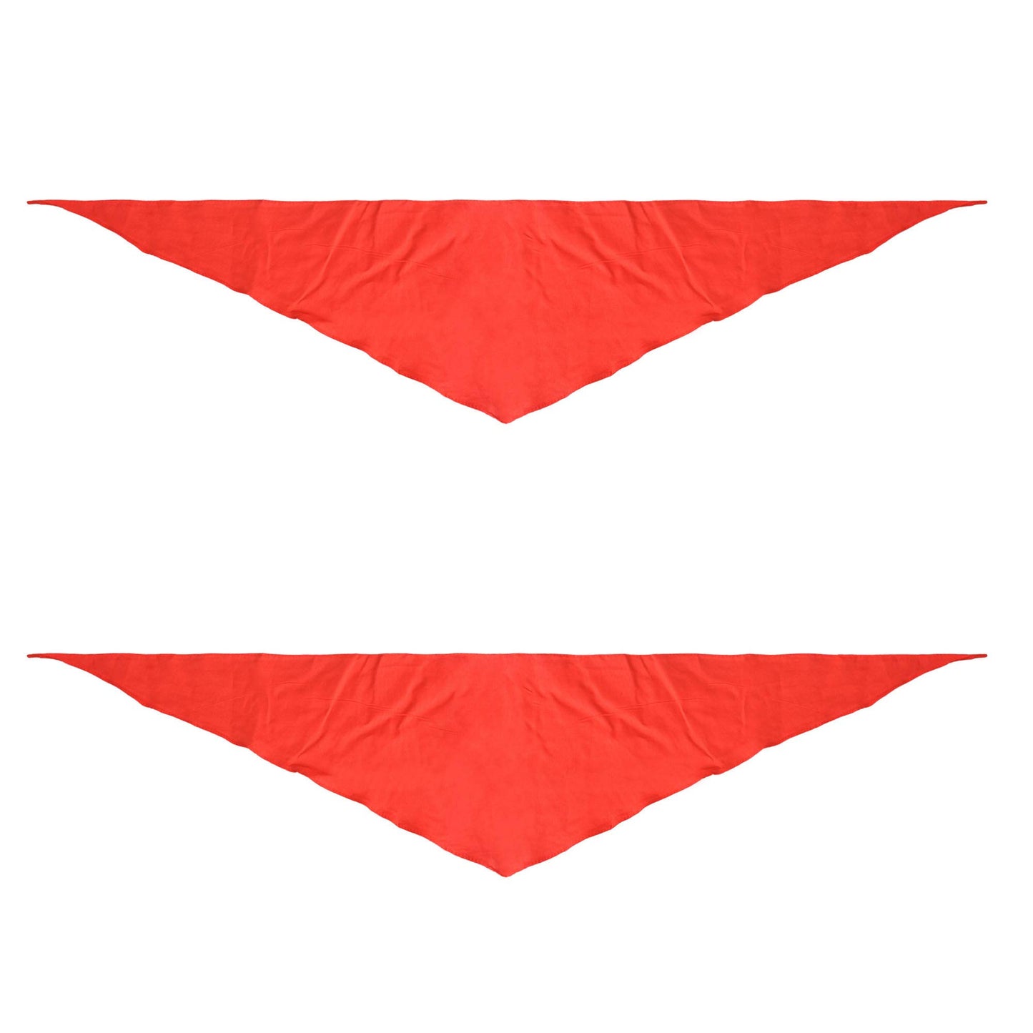 Bluecell 2Pcs Red Children Triangle Scarf Chinese Hong Ling Jin For Young Pioneer Of China(1.2M)