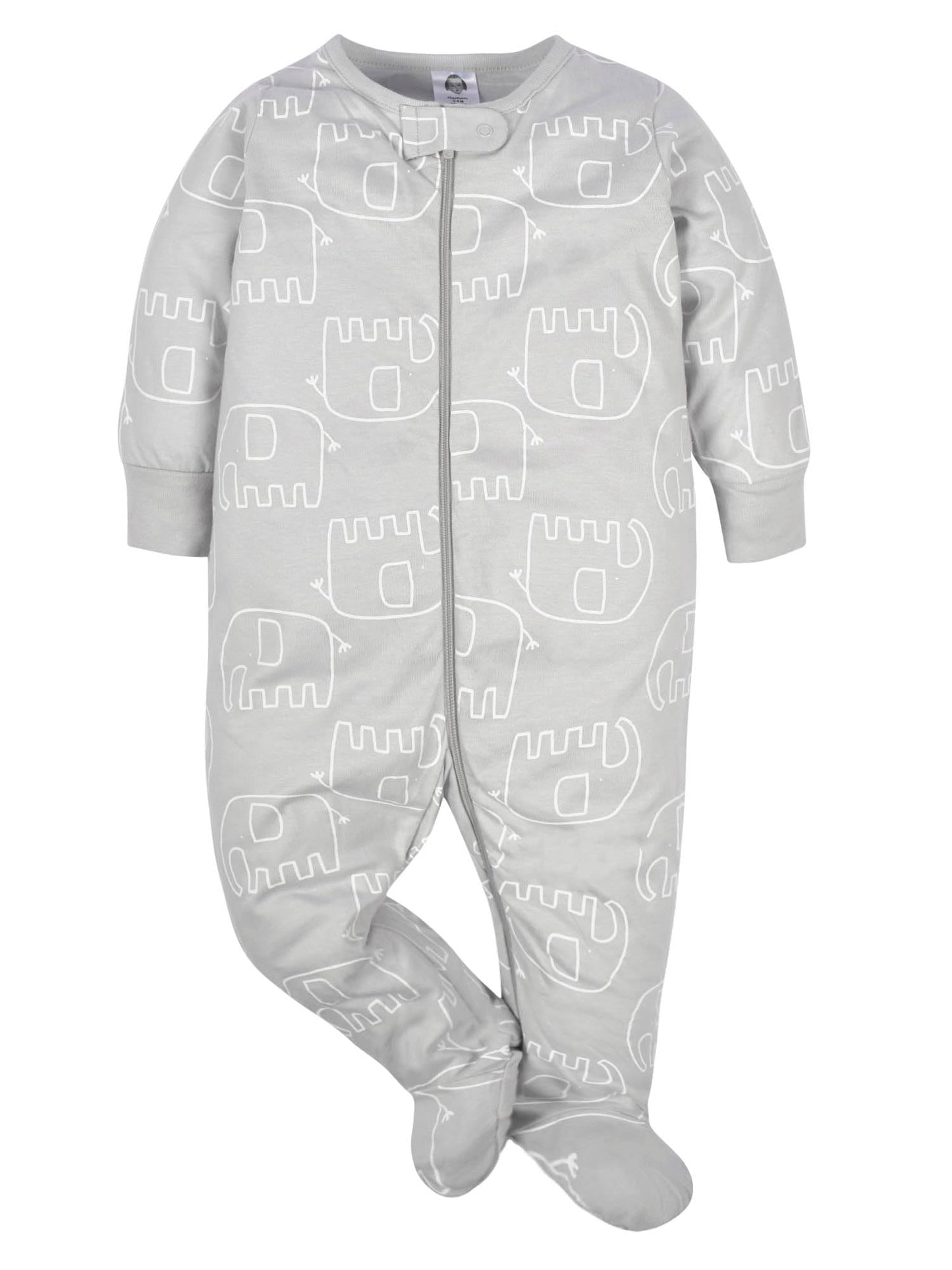 Gerber Unisex Baby 4 Pack Sleep 'N Play Footie Animals Green Preemie