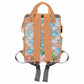 Artsadd Personalized Diaper Bag For Baby Girls, Orange Bow Tie Flower Travel Backpack Custom Multi-Function Mommy Nappy Baby Bag