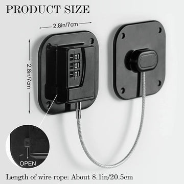 Refrigerator Lock Fridge Locks For Kids Keyless Child Safety Cabinet Locks For Cabinets Closets Drawers Window Electrical Applia