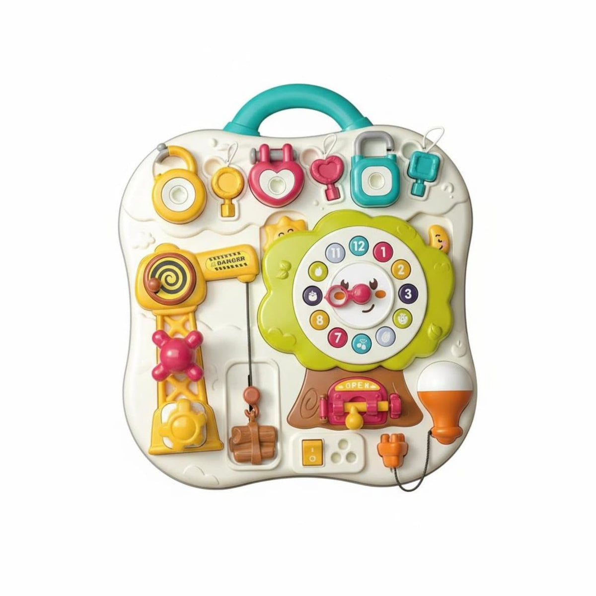 Apirily Educational Busy Board Life Skills Educational Busy Board Early Learning Baby Toy For Toddlers, Babies, Travel, Car Ride
