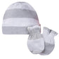 Onesies Brand Unisex Baby 12-Piece Cap And Mitten Set, Stripe, 0-6 Months