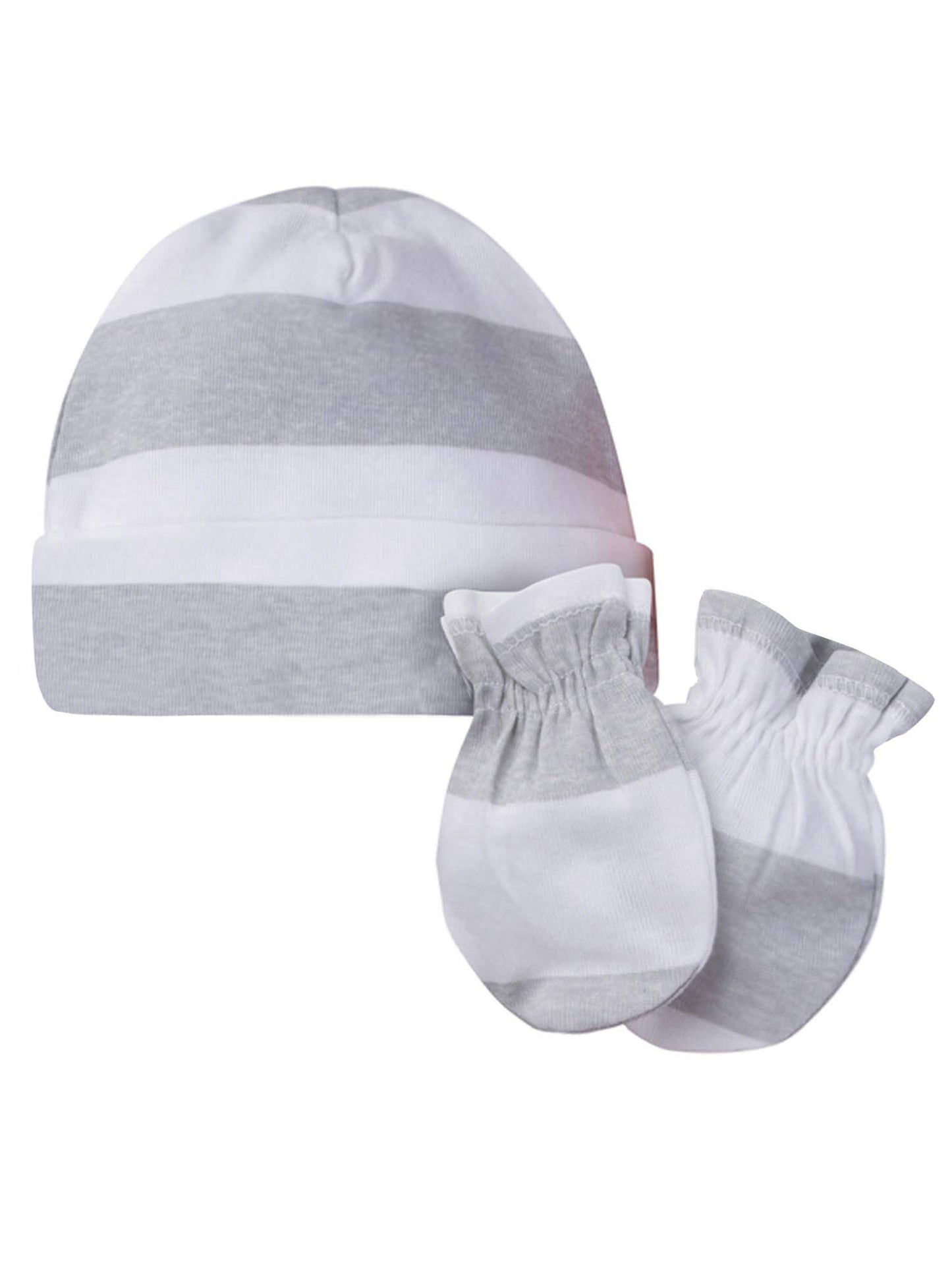 Onesies Brand Unisex Baby 12-Piece Cap And Mitten Set, Stripe, 0-6 Months