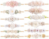 Toptim Baby Floral with Nylon Headbands for Newborn Girls Shower Photo (C-12 Pack)