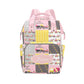 Noverbibi Custom Diaper Bag for baby Customized Construction Pink Baby Bag Personalized Nursing Bags with Name Custom Name Mommy