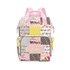 Noverbibi Custom Diaper Bag for baby Customized Construction Pink Baby Bag Personalized Nursing Bags with Name Custom Name Mommy