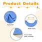 Vicloon Baby Bibs, 5Pcs Terry Bib Set, Baby Bibs For Boys, Girls, Terry Drool Cotton Bibs Waterproof Protection, Adjustable Elas