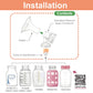 Maymom Myfit Flange Set, Two-Piece Breast Shield (24Mm Medium) Connector Valve Membrane Compatible With Medela Breast Pumps (Pum