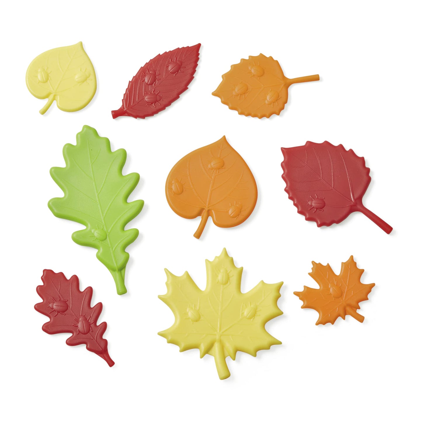 hand2mind Sensory Leaves Math Activity Set, Pattern Play, Shape Puzzle, Pattern Blocks Cards, Math Counters, Sorting Toy, Shapes