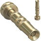 High Pressure Hose Nozzle Heavy Duty  Brass Water Hose Nozzles For Garden Hoses  Adjustable Function  Fits Standard Hoses, Garde
