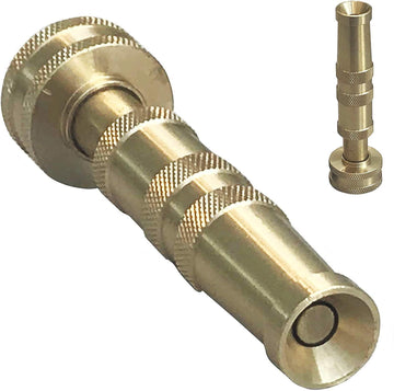 High Pressure Hose Nozzle Heavy Duty  Brass Water Hose Nozzles For Garden Hoses  Adjustable Function  Fits Standard Hoses, Garde