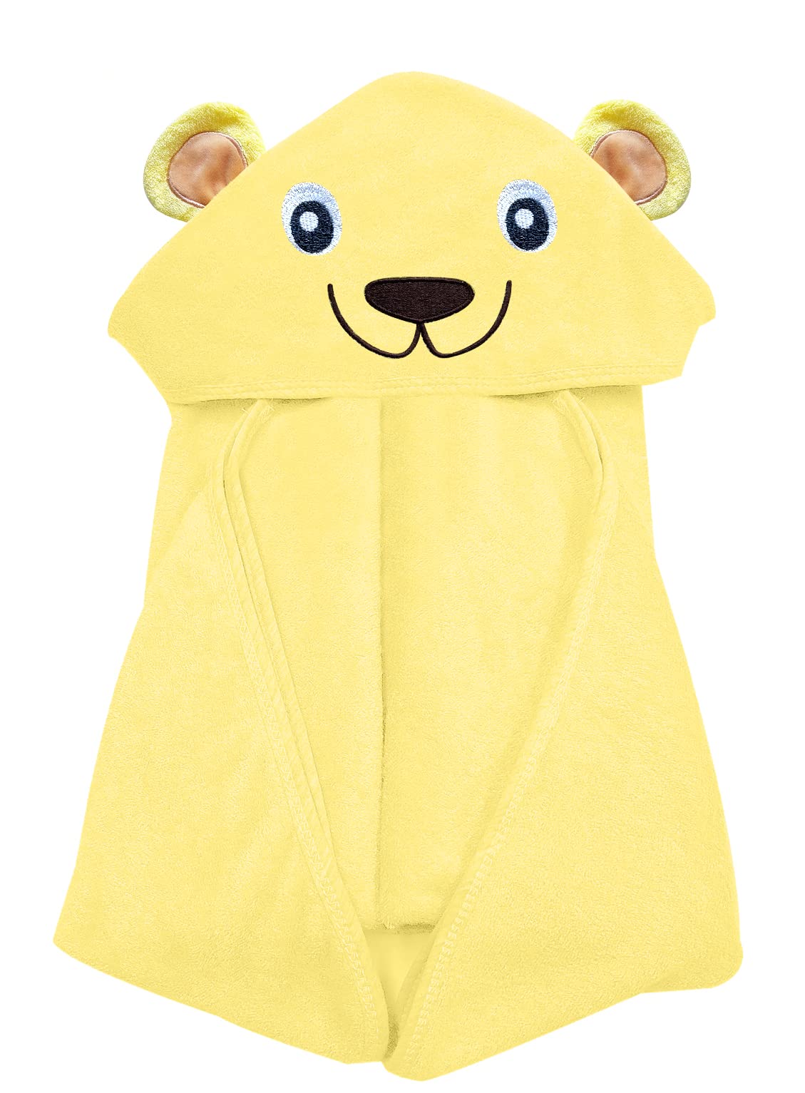 Yoyoo Baby Bath Towel - Rayon Made From Bamboo, Baby Hooded Towels For Babies - Newborn Essential Cute Yellow Lion-Perfect Baby