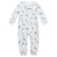 Owlivia Organic Cotton Baby Boy Girl Zip Up Sleep N Play, Footless, Long Sleeve(0-3 Months, Leaf)