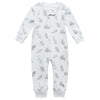 Owlivia Organic Cotton Baby Boy Girl Zip Up Sleep N Play, Footless, Long Sleeve(3-6 Months, Leaf)