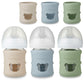 Pandaear 3 Pack Silicone Sleeves For Philips Avent Natural Glass Baby Bottles 4 Oz, Shatterproof Anti-Breakage And Heat Resistan