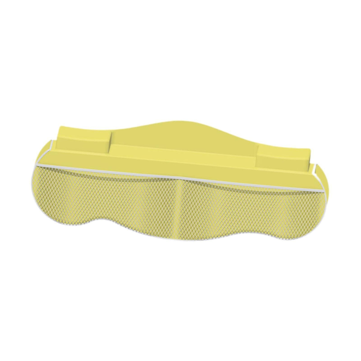 Enakshi (Label) Creations Bathtub Splash Guard with Mesh Pockets Accessory Bath Toy Organizer for Kids Yellow|Home Decor|Figurin