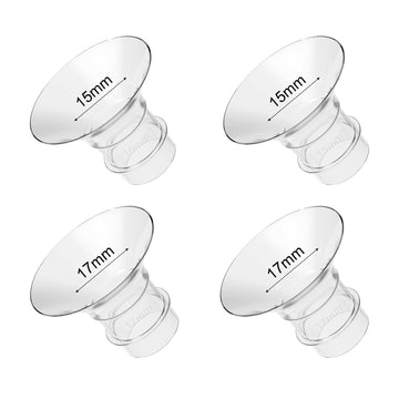 Gotocut Flange Inserts 15Mm 17Mm 4Pcs Compatible With Spectra Elvie Medela Willow Go Bellababy 24Mm Flange/Shields Wearable Brea