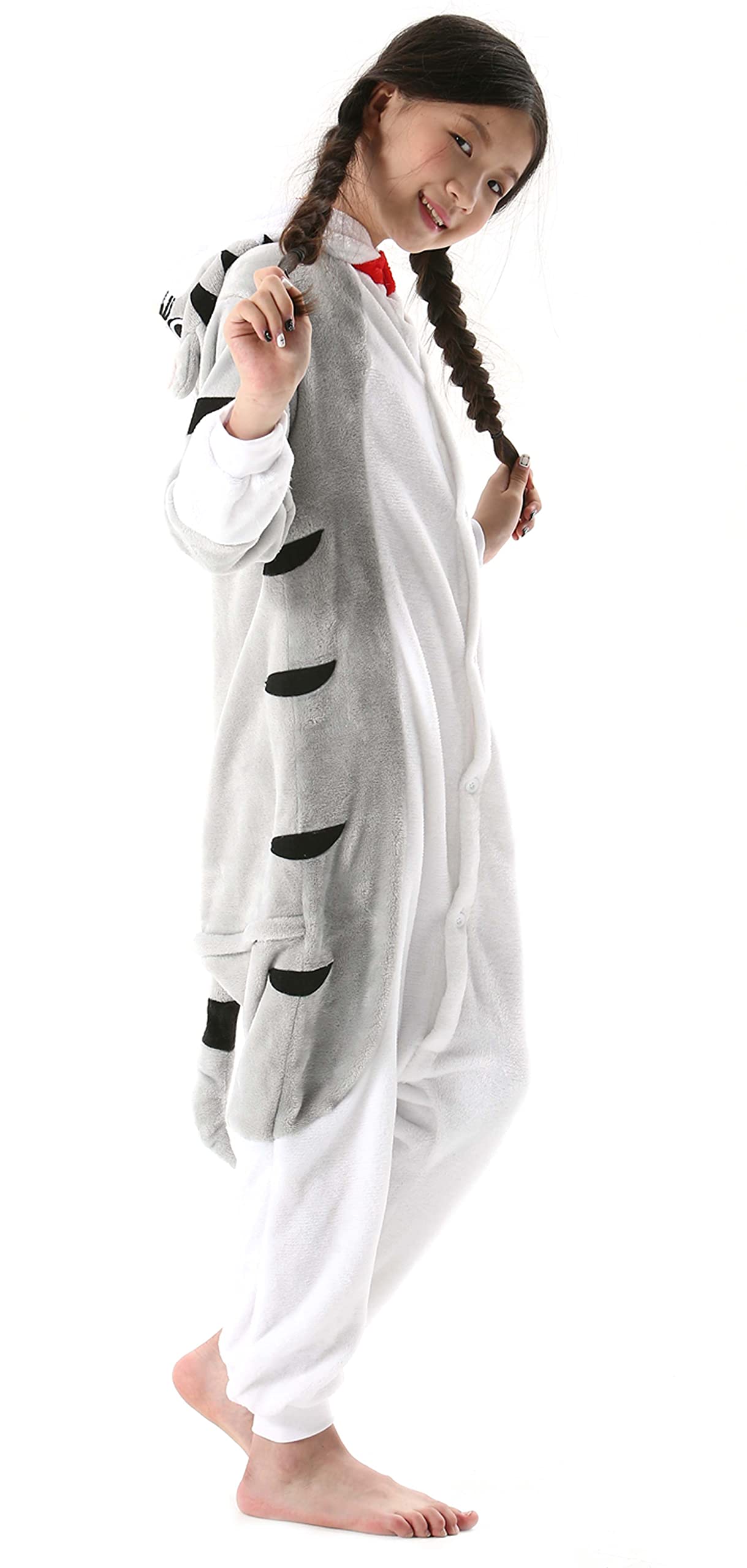 Atoz Onesie For Kids, Animal Pajamas Halloween Cosplay Costume For Girls Boys, Cat 4-5T