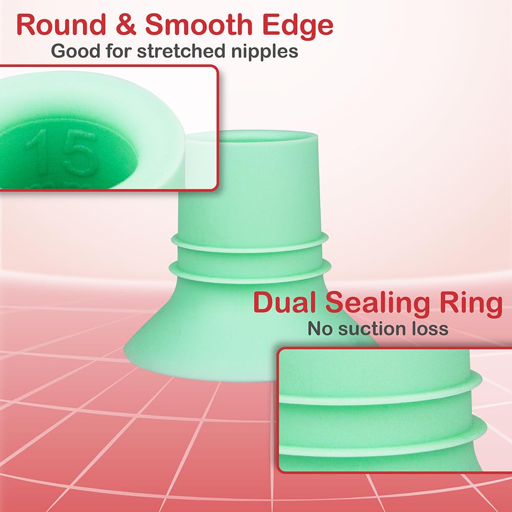 Nenesupply 1St Generation 15Mm Flange Insert Compatible With Elvie Flange Pump Parts Elvie Stride Flange Medela Momcozy Flange S