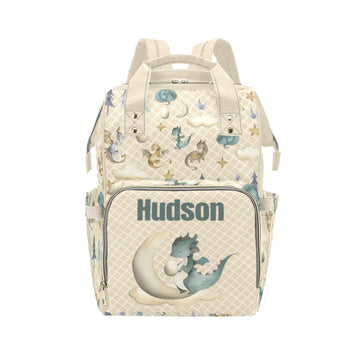 Noverbibi Custom Diaper Bag for baby Customized Dragons Baby Bag Personalized Nursing Bags with Name Custom Name Mommy Daypack B