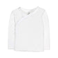 Honestbaby Unisex Baby 3-Pack Organic Cotton Long Sleeve Side-Snap Kimono Tops And Toddler T Shirt Set, Bright White, Newborn Us
