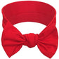 Babygiz Baby Girl Headbands-Infant,Toddler Cotton Handmade Hairbands With Bows Child Hair Accessories (Red)